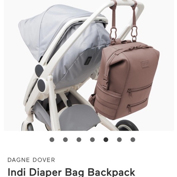 NWT LARGE Dagne Dover Dune Neoprene Diaper Bag - Picture 3 of 10